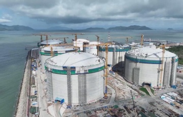 China builds the world's largest storage facility for liquefied natural gas