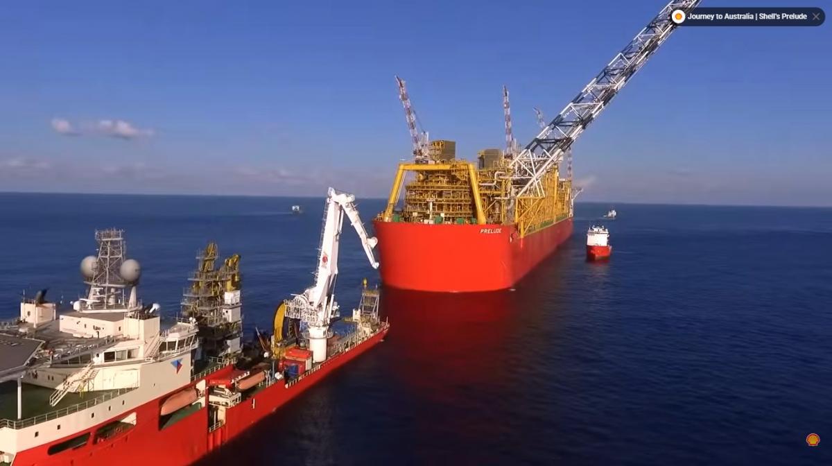 Найбільша плавуча платформа у світі Prelude здатна витримувати урагани