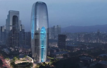 Студия Zaha Hadid представила проект 210-метрового небоскреба в китайском деловом районе города Сиань